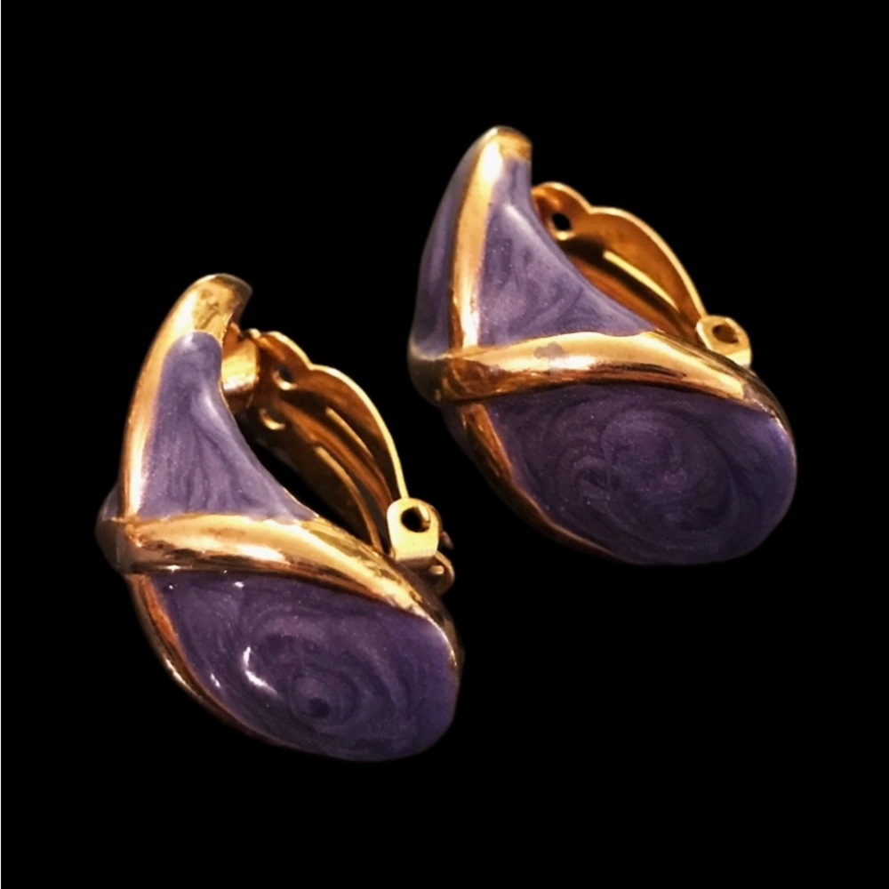 ✨Gorgeous Signed Gay Boyer Antique Earring Clips